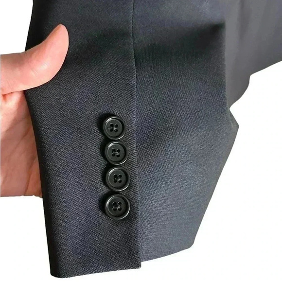 Brooks Brothers 346 Mens 41T Sport Coat Gray Wool Blend Blazer - Picture 7 of 10